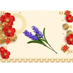 編織賀年花(薰衣草)